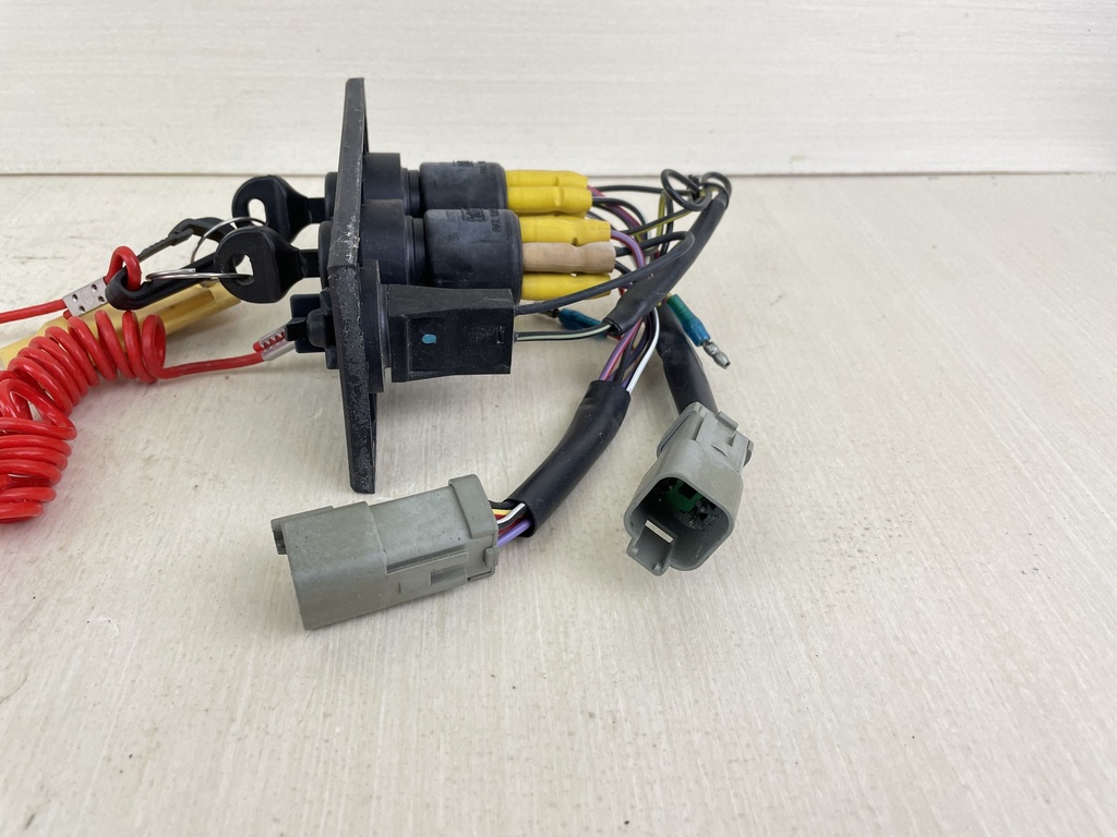 Evinrude Johnson OMC Outboard Dual Key Ignition Switch Assembly - Used