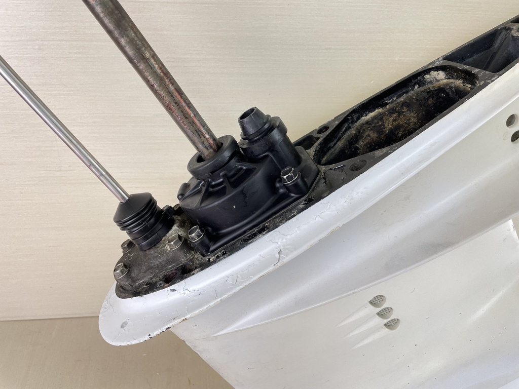 Evinrude 40 50 60 HP 2 Stroke Etec 20" Long Lower Unit Gear Case White