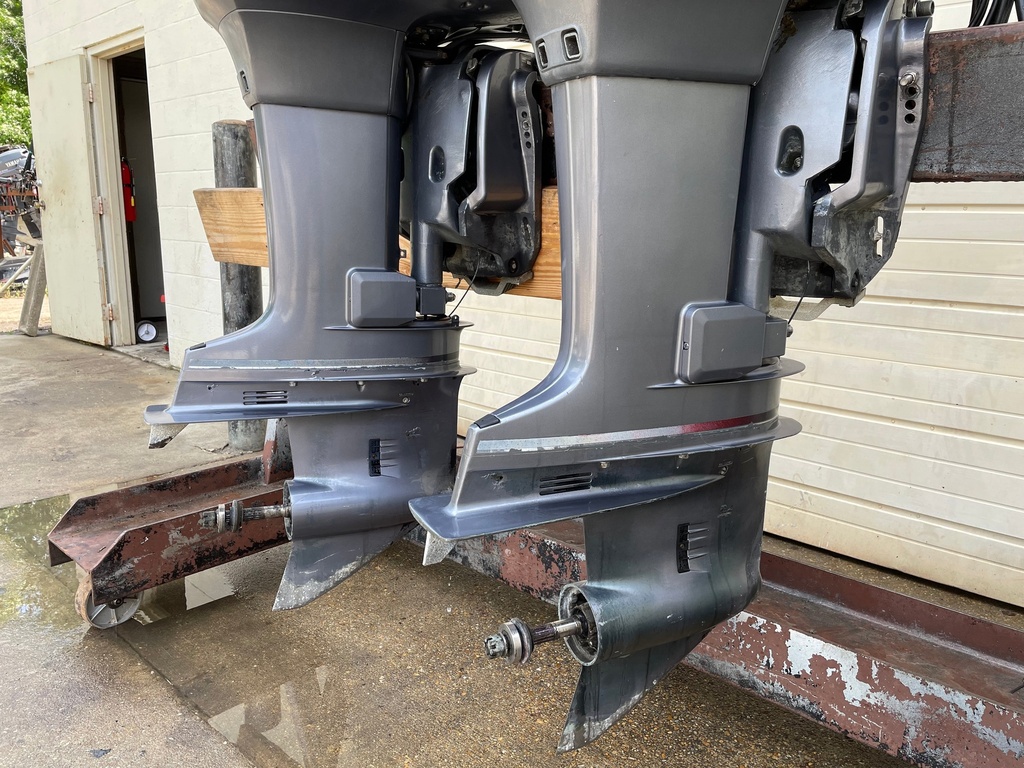 2 Yamaha 150HP 2 Stroke Outboards W/ 25" Shaft OX66 - Twins