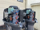 2 Yamaha 150HP 2 Stroke Outboards W/ 25" Shaft OX66 - Twins