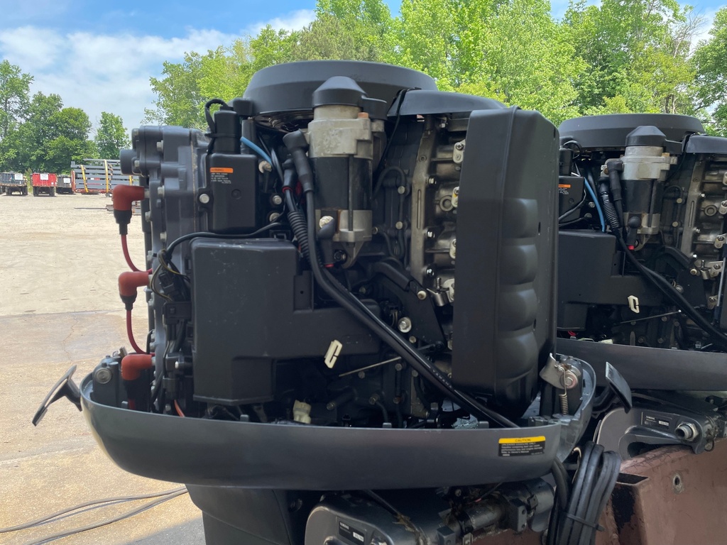 2 Yamaha 150HP 2 Stroke Outboards W/ 25" Shaft OX66 - Twins