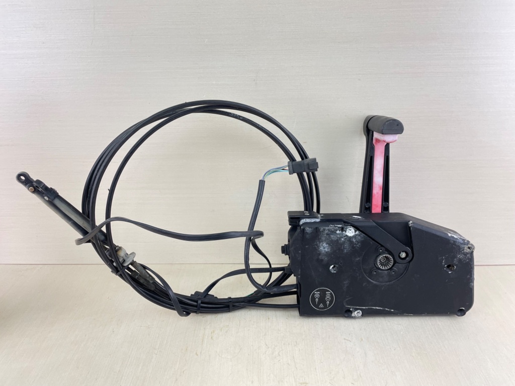 OMC Evinrude Johnson Side Mount Control Box Binnacle With Cables - No Key