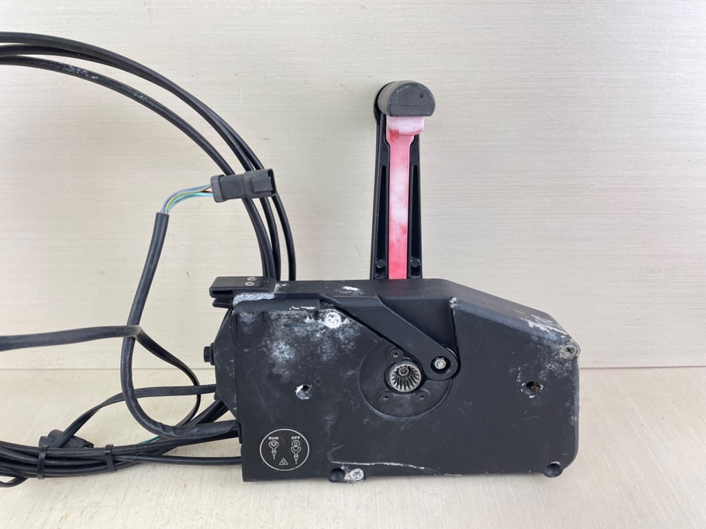 OMC Evinrude Johnson Side Mount Control Box Binnacle With Cables - No Key