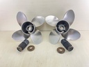 Mercury Marine Stainless Steel Prop Propeller 14 1/4 x 17P 4 Blade Pair