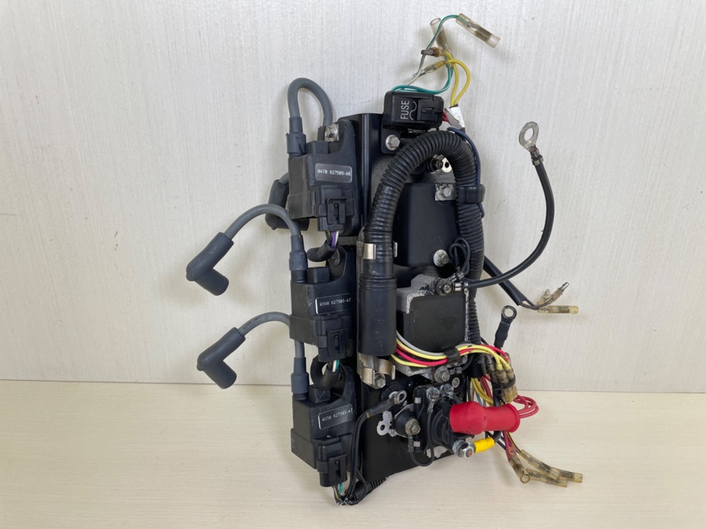 2000 Mercury 60HP 2 Stroke Engine Harness With Coil Packs Plate Regulator