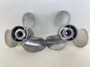 Suzuki Stainless Steel 3 Blade 14" x 20P Propeller Prop Pair Set