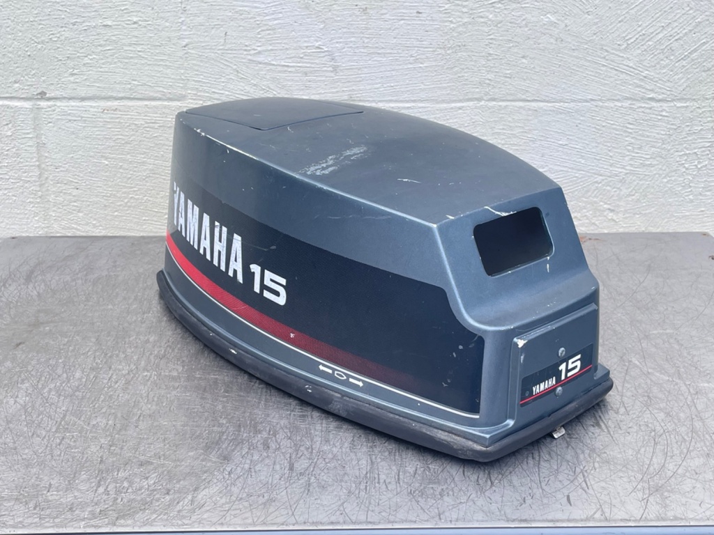 1986-1995 Yamaha 15HP Outboard 2 Stroke Top Cover Cowling Hood 6E7-42610-13-EK
