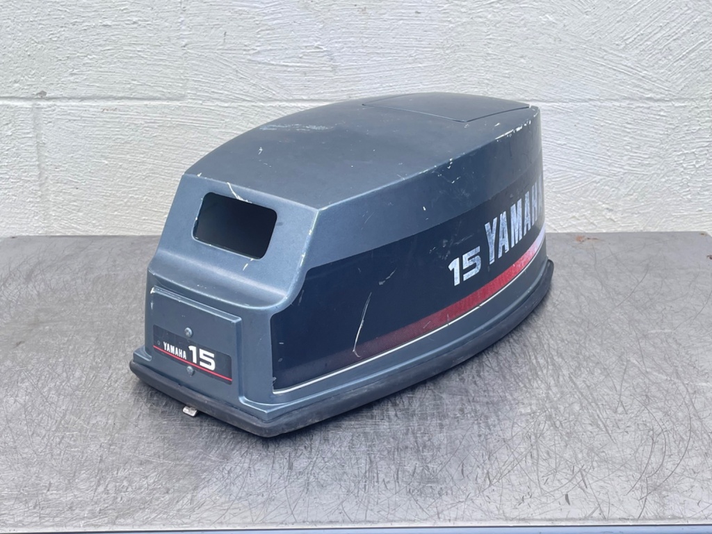 1986-1995 Yamaha 15HP Outboard 2 Stroke Top Cover Cowling Hood 6E7-42610-13-EK