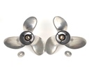 Yamaha 15 1/4" x 19P Stainless Steel Propeller Prop Set Pair 3 Blade