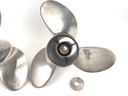 Yamaha 15 1/4" x 19P Stainless Steel Propeller Prop Set Pair 3 Blade