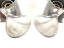 Yamaha 15 1/4" x 19P Stainless Steel Propeller Prop Set Pair 3 Blade