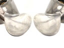 Yamaha 15 1/4" x 19P Stainless Steel Propeller Prop Set Pair 3 Blade