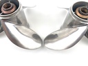 Yamaha 15 1/4" x 19P Stainless Steel Propeller Prop Set Pair 3 Blade