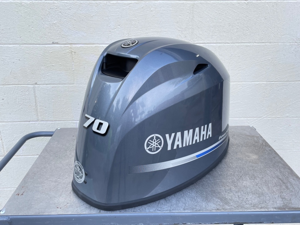 2010+ Yamaha 70HP 4 Stroke Outboard Top Cover Cowling Hood 6CJ-42610-03-00