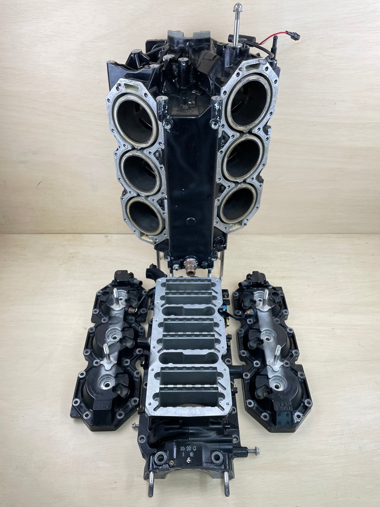 2008 Mercury 225HP Optimax Outboard Cylinder Block Assembly Powerhead 899162A06