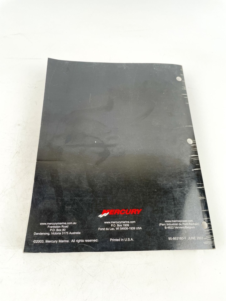 Mercury #28 Service Manual Bravo Sterndrive Units 90-863160-1