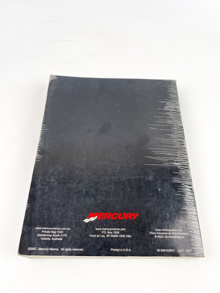 Mercury Service Manual 25 30 Jet FourStroke Elec Fuel Injection 90-899182R01