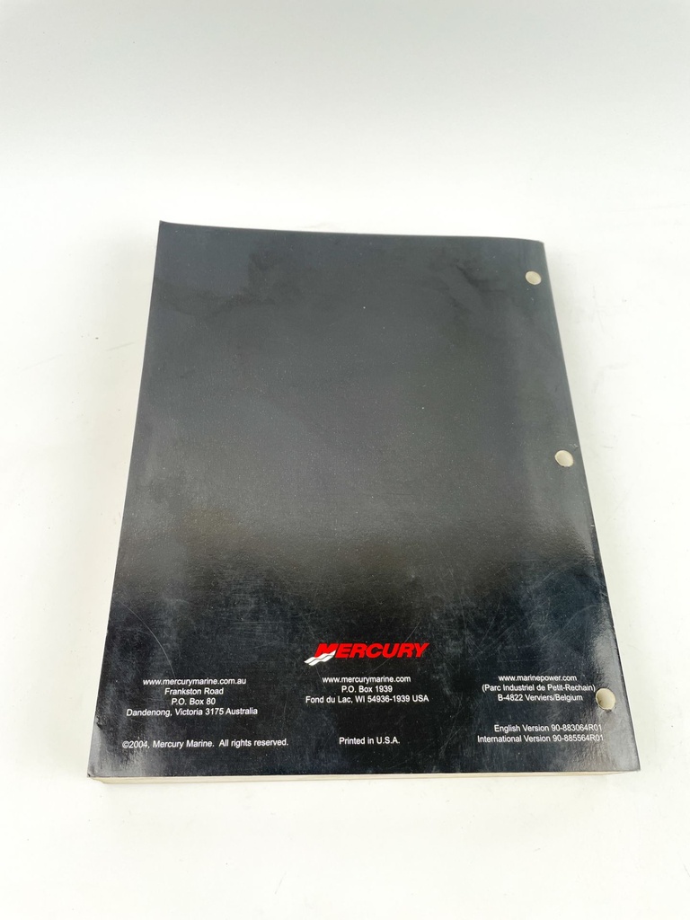2002-04 Mercury Outboard 30/40 FourStroke EFI Service Manual 90-883064R01
