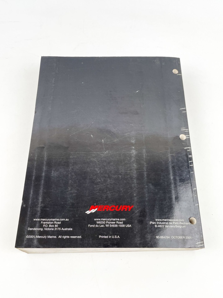 Mercury Service Manual 200/225/250 3.0L Work Electronic Fuel 90-884294R01