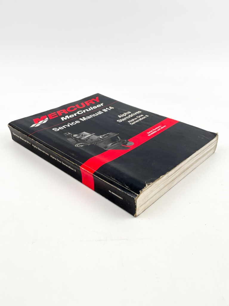 2012 Mercury MerCruiser #14 Alpha Sterndrives Gen II Service Manual 90-8M0065951