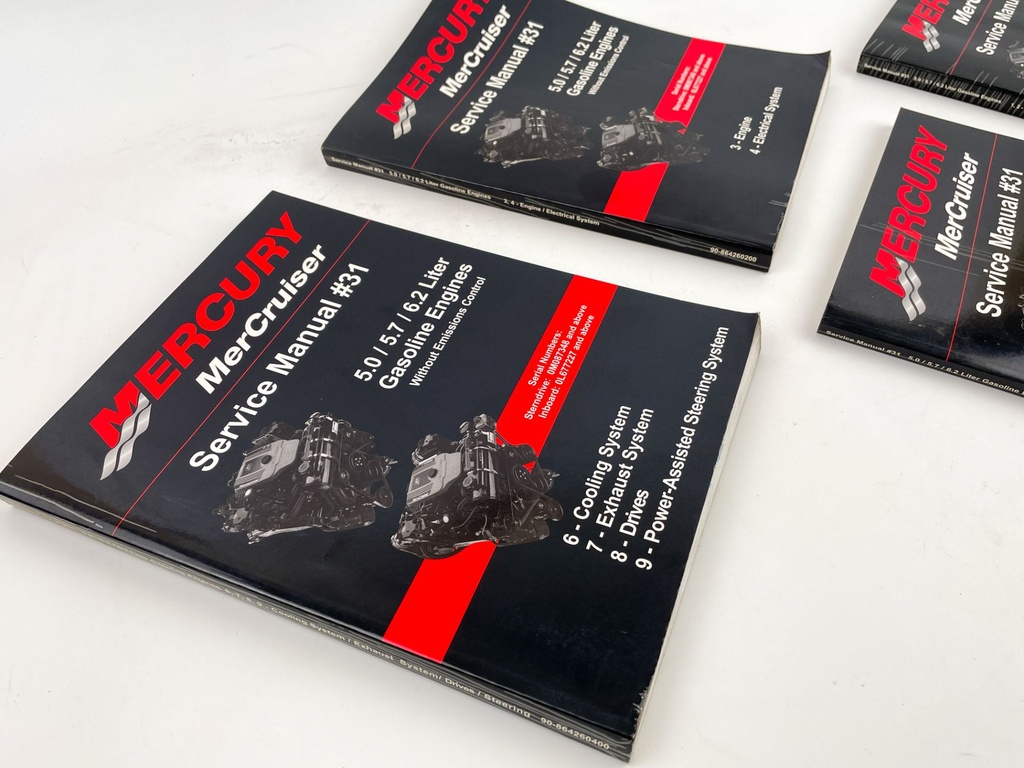 MERCURY 90-864260400 Book Set # 31 , 6.2L Gas Eng Service Manual