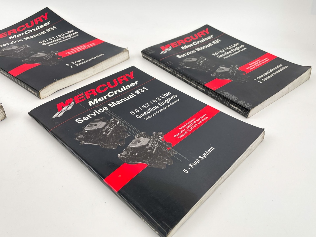 MERCURY 90-864260400 Book Set # 31 , 6.2L Gas Eng Service Manual