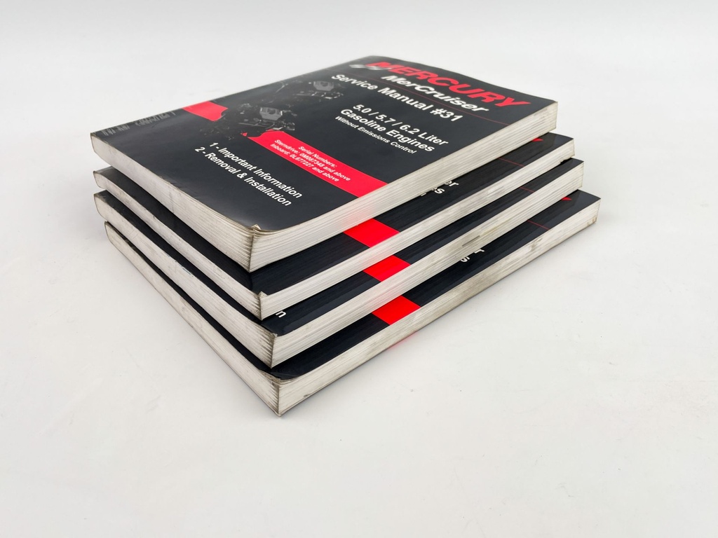 MERCURY 90-864260400 Book Set # 31 , 6.2L Gas Eng Service Manual
