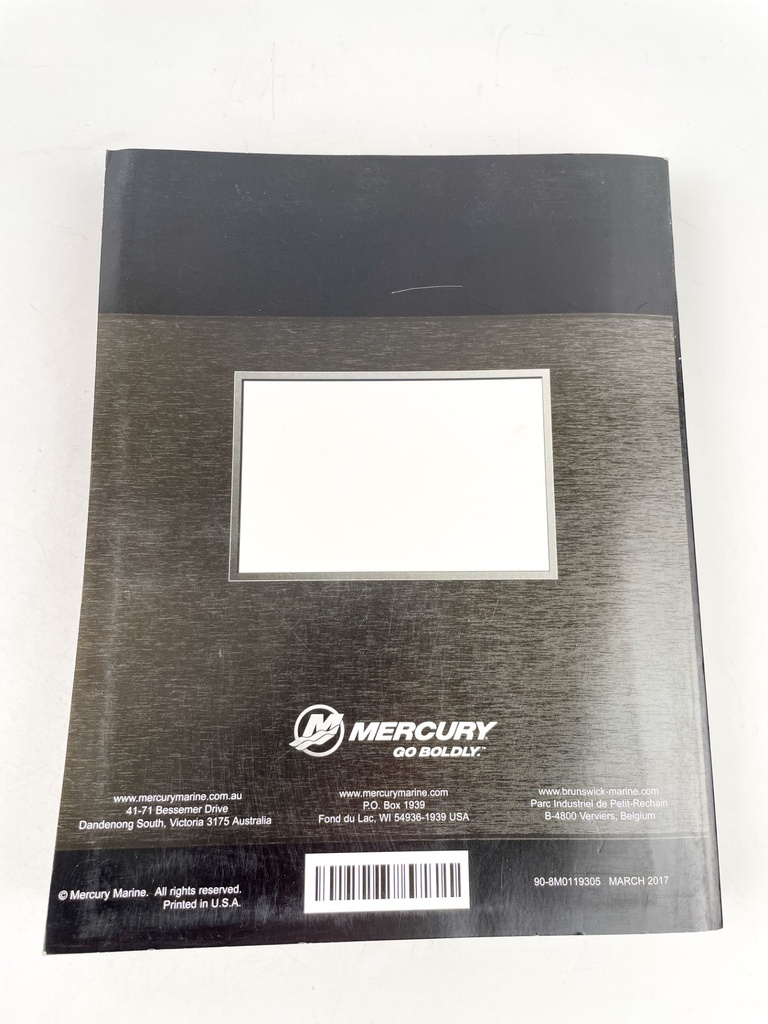 Mercury 4.5L 200/250HP EC & NON EC Service Shop Manual 90-8M0119305 2017