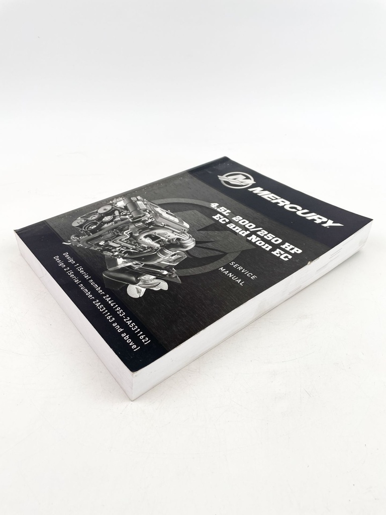 Mercury 4.5L 200/250HP EC & NON EC Service Shop Manual 90-8M0119305 2017