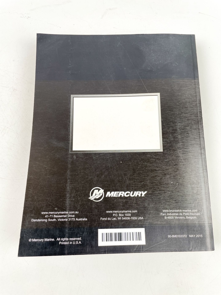 2015 Mercury MerCruiser 4.5L Service Manual 90-8M0103372