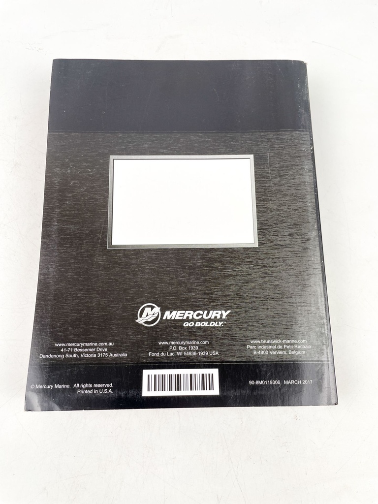 2017 Mercury 6.2L 300-370 HP Sterndrive, Inboard, & TowSport Manual 90-8M0119306