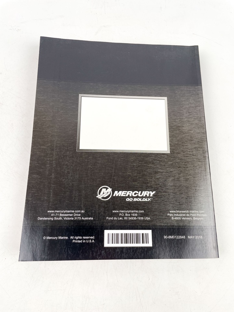 Mercury 2018 Marine Service Repair Manual 240 EFI Jet Drive 90-8M0122848