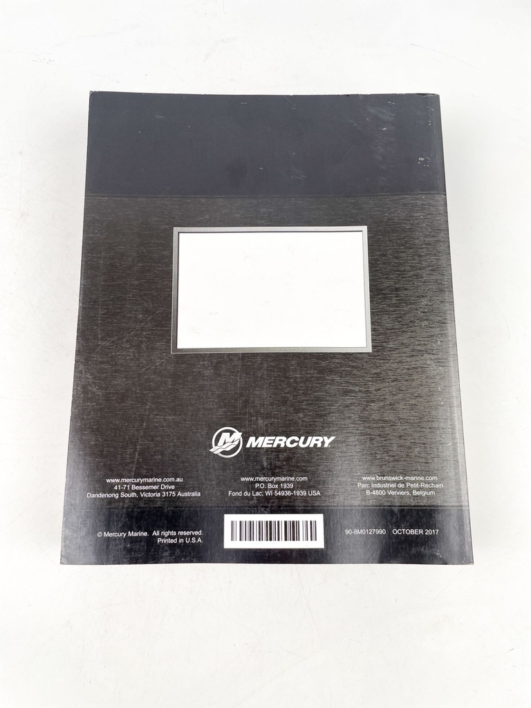 2017 Mercury 75 SeaPro Marathon 90-125 HP Outboard Service Manual 90-8M0127990