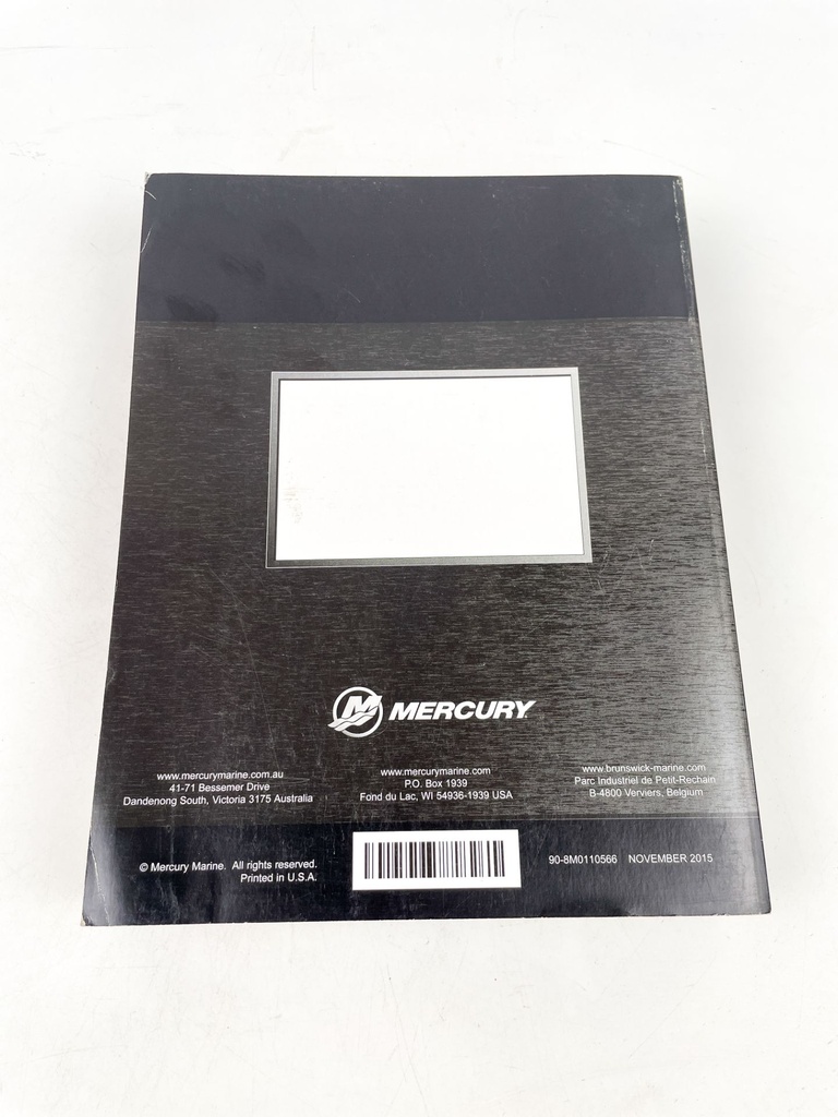 Mercury Service Manual 75/90/100/115/125 65/80 Jet 90-8M0110566