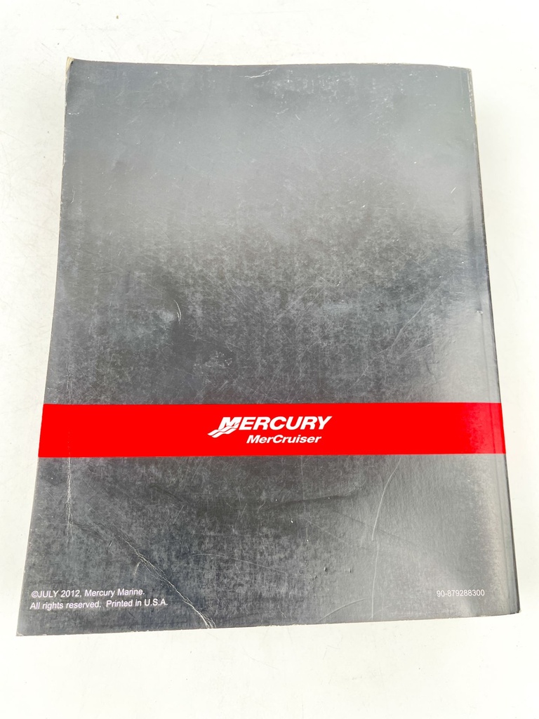 2012 Mercury Mercruiser #51 Service Manual 5.0 5.7 6.2 Gas Engines 90-879288300