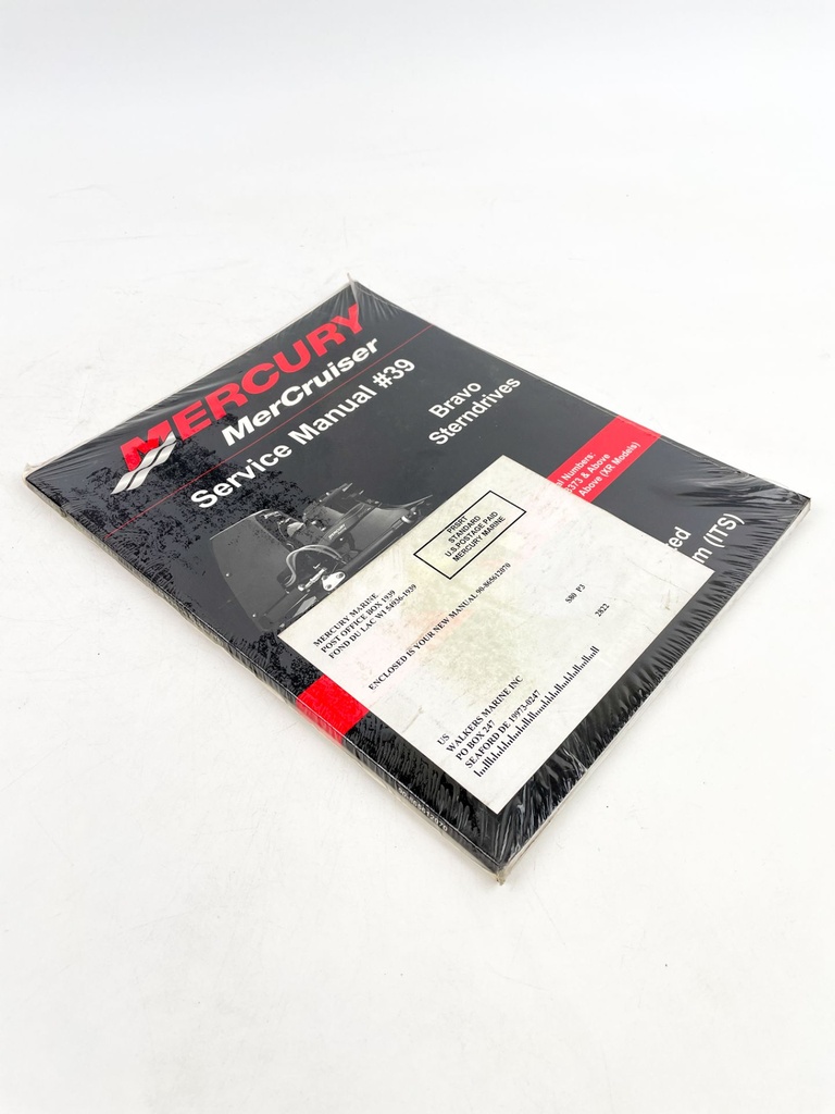 Mercury MerCruiser #39 Bravo Sterndrives 8-ITS Service Manual 90-865612070