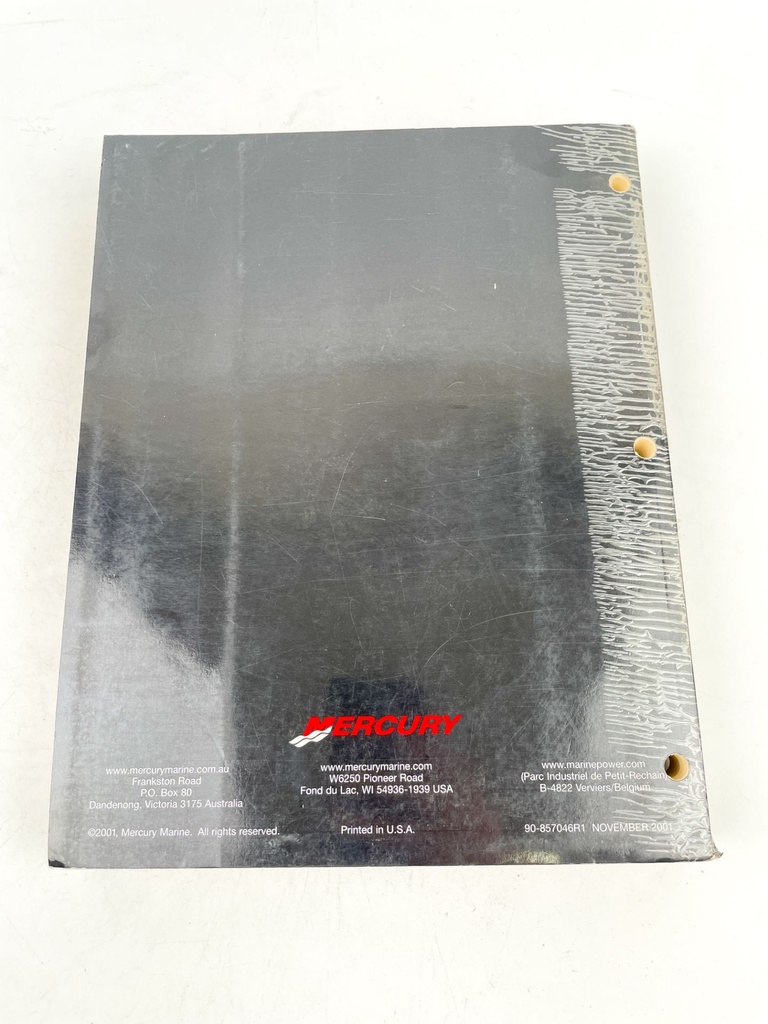 2001 Mercury OUTBOARD Service Manual 30-40 FourStroke 90-857046r1
