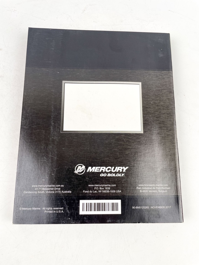 Mercury Service Manual 15/20 EFI Four Stroke 2017 90-8M012526