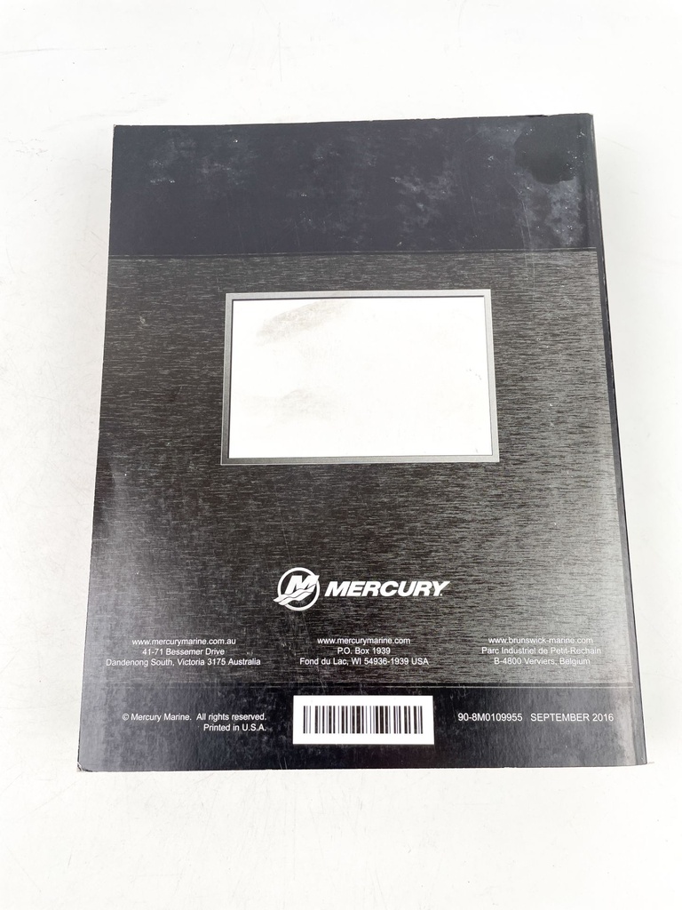 2016 Mercury Outboard 150/150 SeaPro FourStroke Service Manual 90-8M0109955