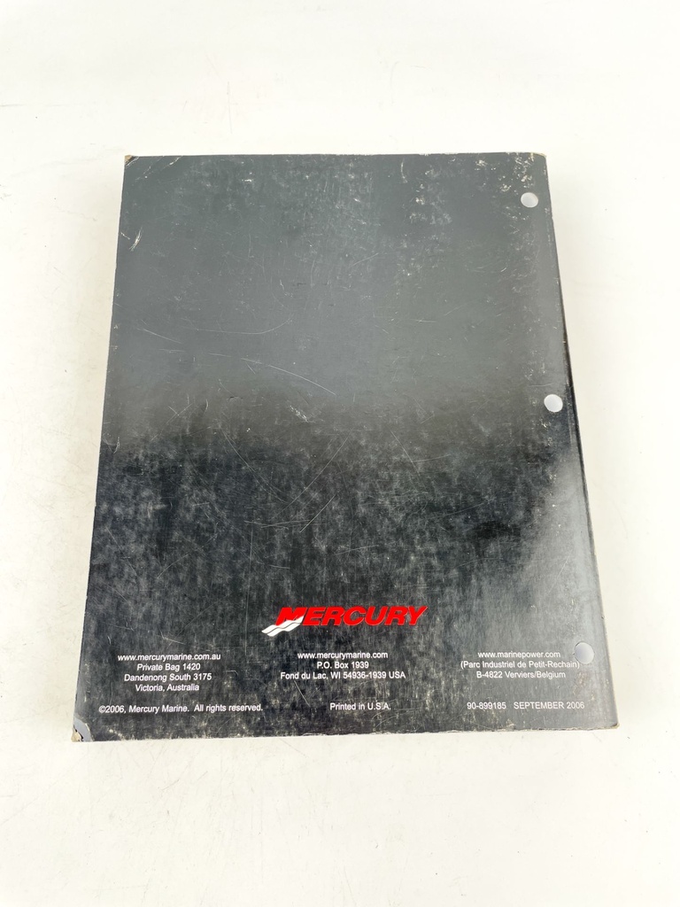 Mercury 75/90/115 FourStroke EFI Service Shop Manual 80 100 115 (EU) 90-899185