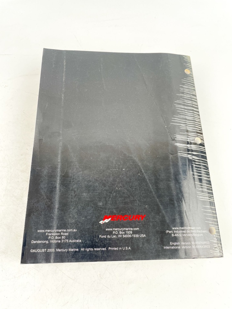 Mercury Service Manual 200/225 Optimax Direct Fuel Injection 90-859769R03