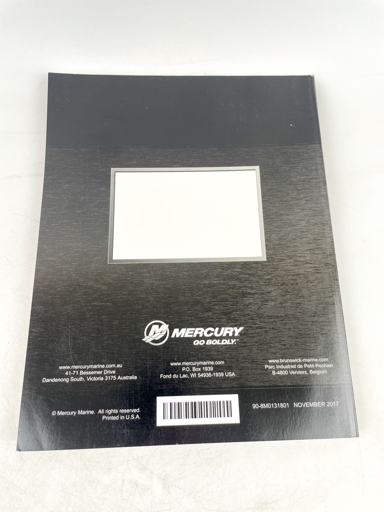 Mercury 6/8/9.8/9.9 HP 2-Stroke Outboard Motor Service Manual 90-8M0131801