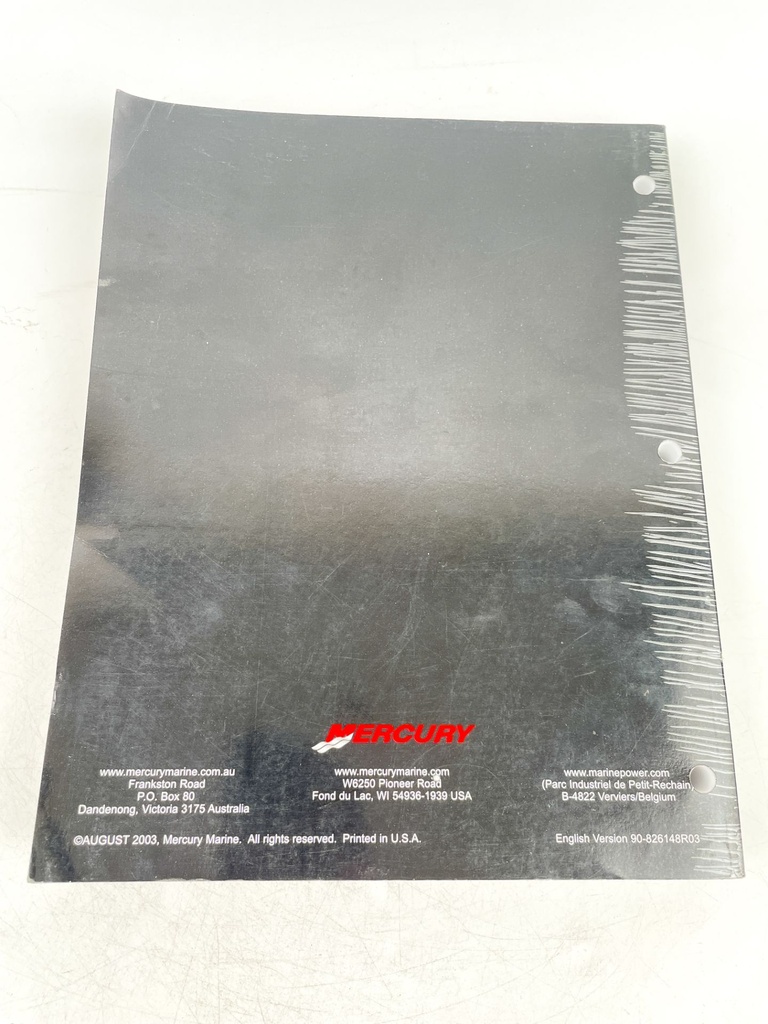 Mercury 30/40 Service Manual 90-826148r03 2 Cylinder 90-826148R03