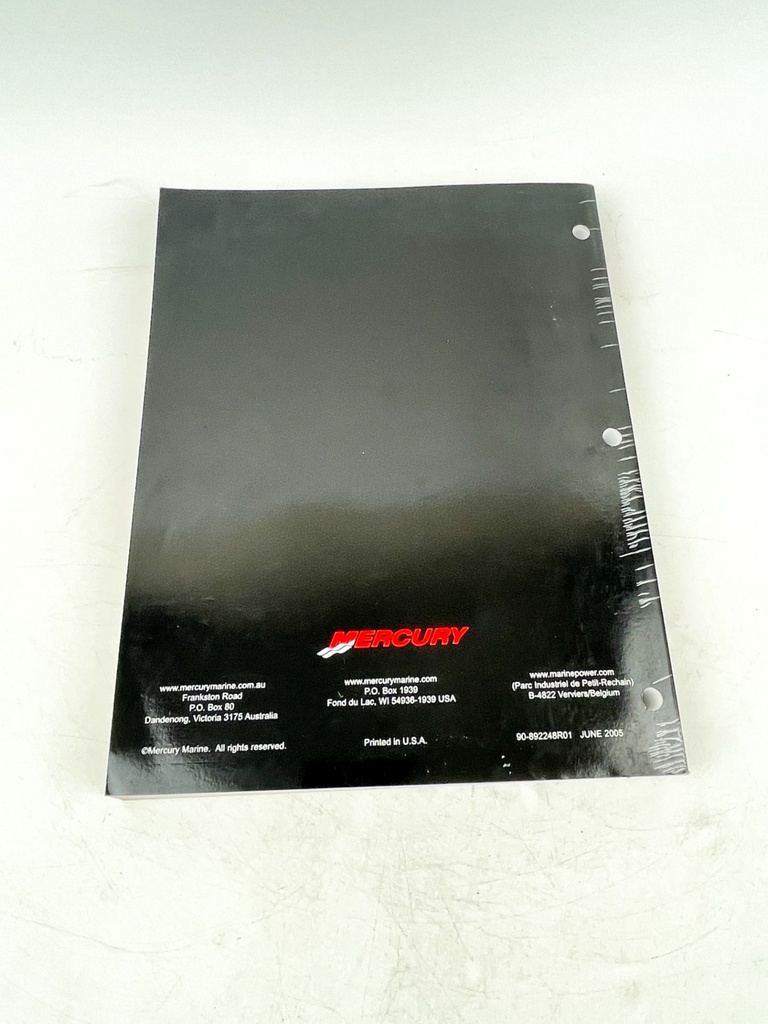 Mercury Service Manual 8/9.9 HP BigFoot FourStroke Outboard 90-892248R01