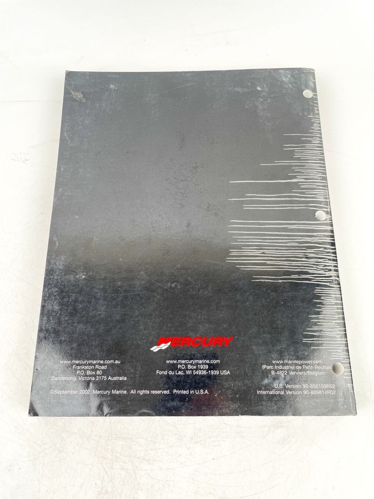 2002 Mercury 9.9/15 FourStroke BigFoot Service Manual 90-856159R02