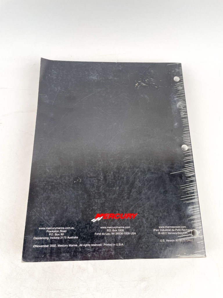 2002 Mercury Marine 30/40 Jet 40/50/55/60 Service Manual 90-852572R02