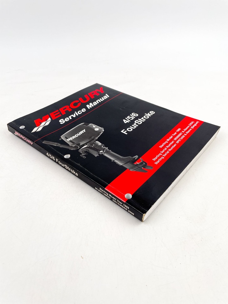 2006 Mercury Marine Outboard 4/5/6 HP FourStroke Service Manual 90-857138R02