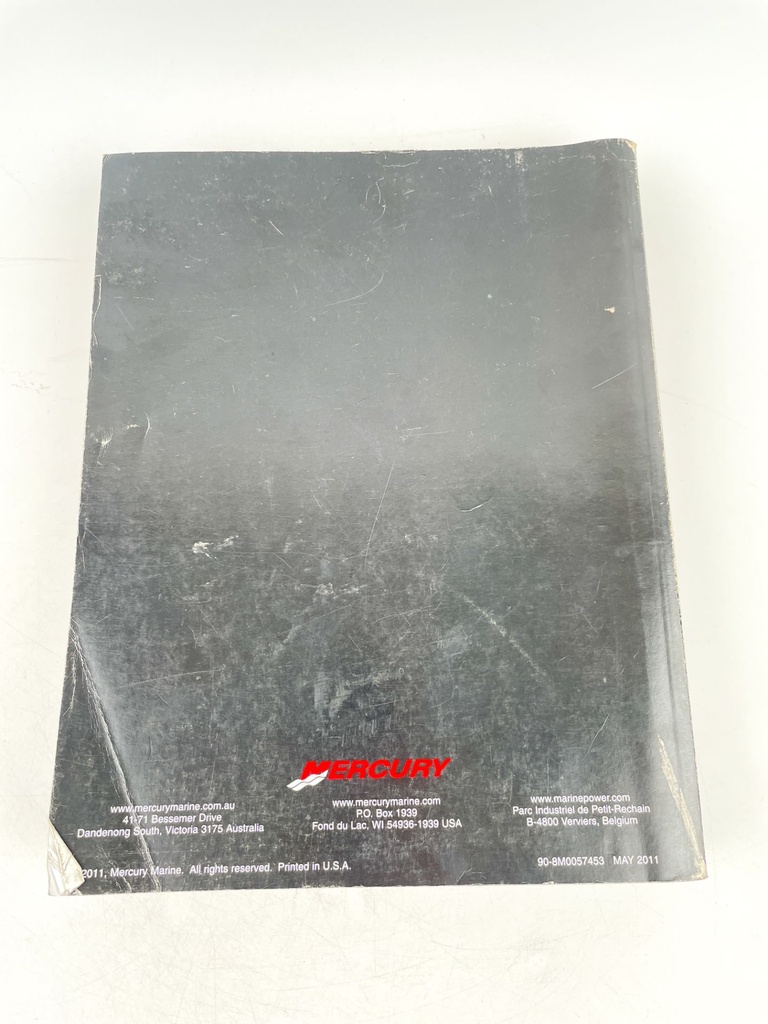 2011 Mercury 115-175 Pro XS 2.5 Liter OptiMax Service Manual 90-8M0057453