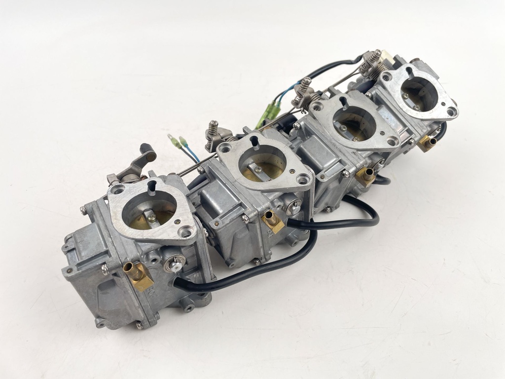 03-04 Yamaha 90HP 4 Stroke Outboard  1 2 3 4 Carburetor Set Of 4 - Good Condition