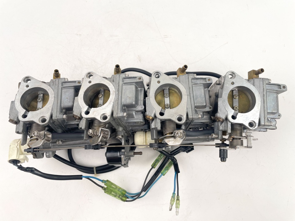 03-04 Yamaha 90HP 4 Stroke Outboard  1 2 3 4 Carburetor Set Of 4 - Good Condition